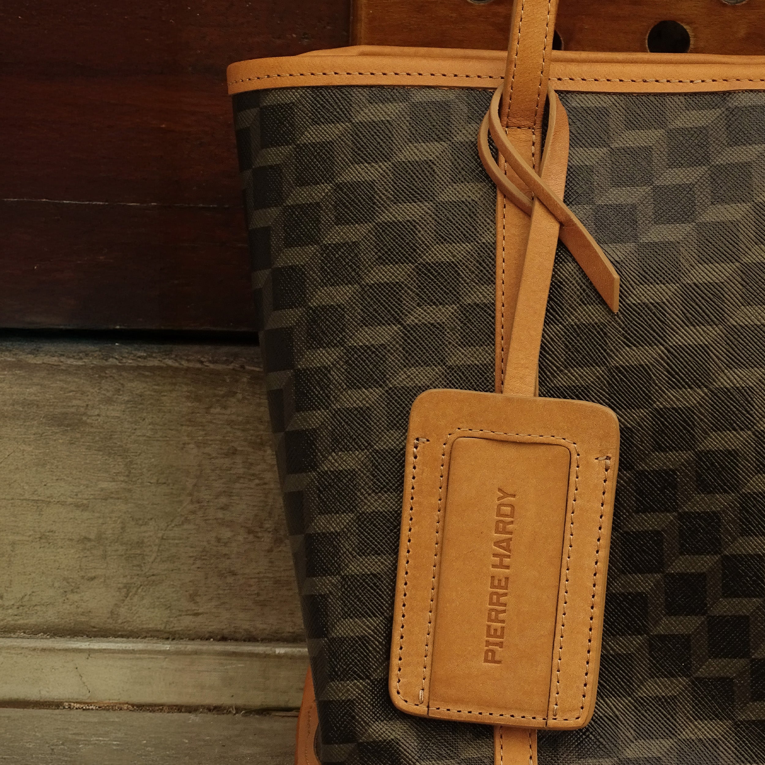 Pierre Hardy Cab Tote Mini borsa tote nera pelle TU