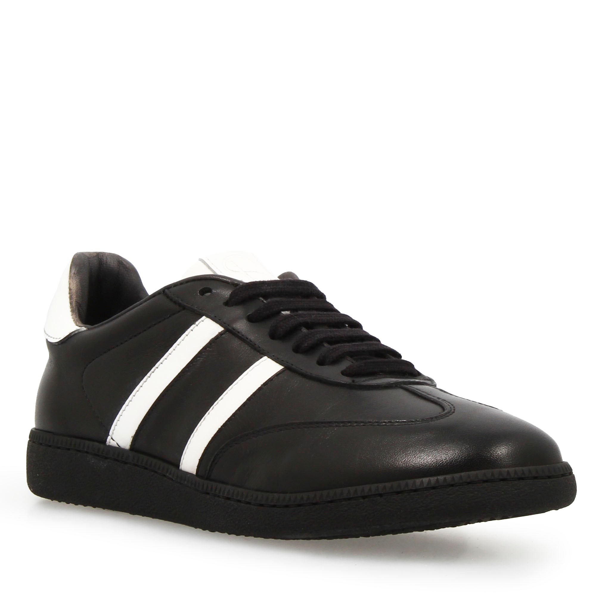 Leonardo Shoes Bizantina Nero Sneaker Donna in Pelle