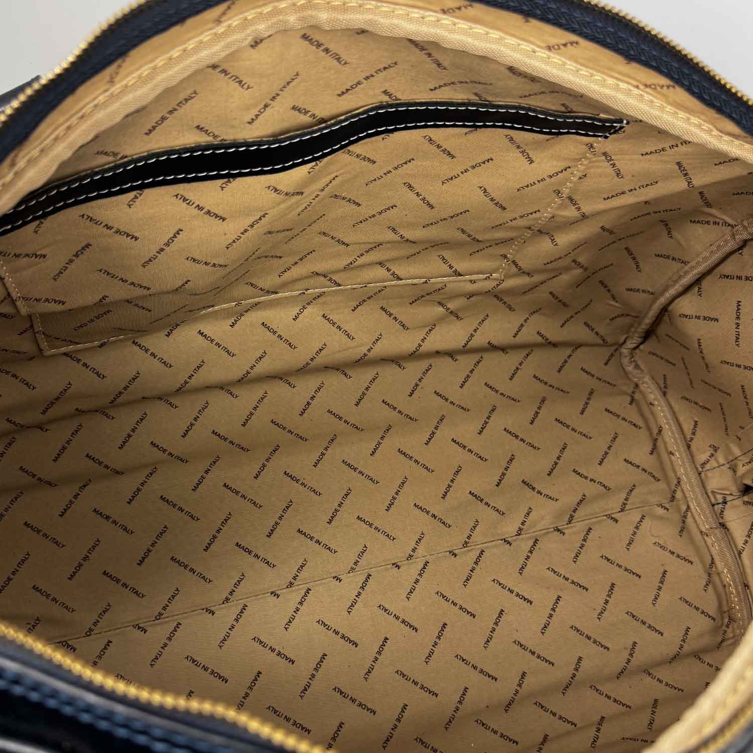 Leonardo Shoes Marco borsone viaggio uomo blu pelle tracolla