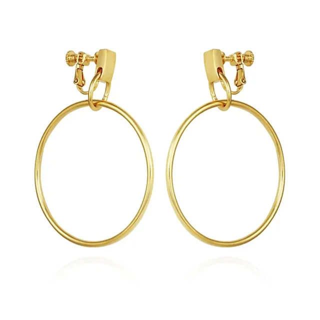 Vince Camuto Orecchini a clip cerchio pendente lucido