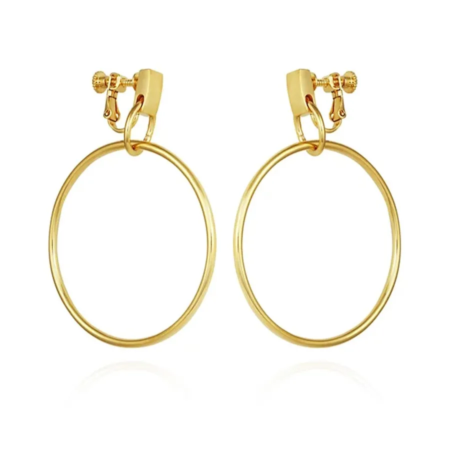 Vince Camuto Orecchini a clip cerchio pendente lucido