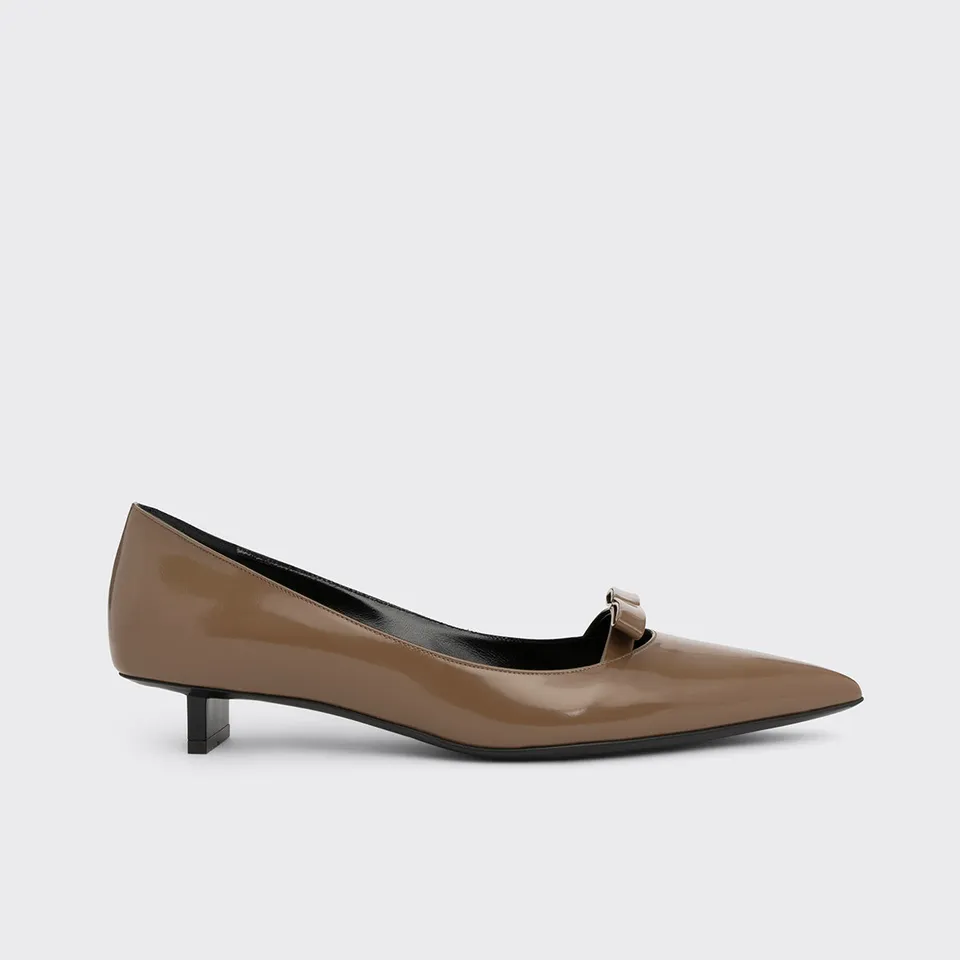 Pierre Hardy Delphine décolleté donna pelle cammello 25