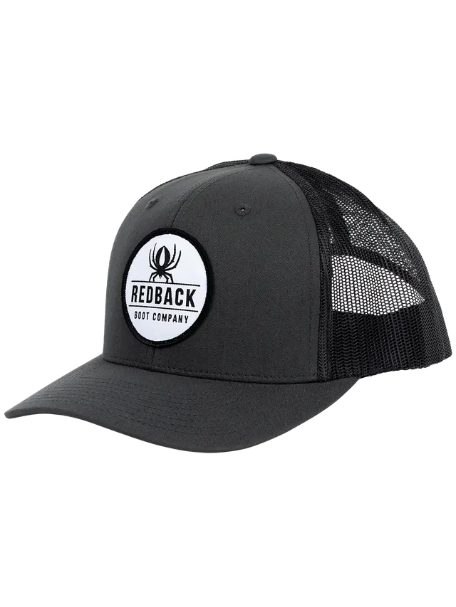 Redback Retro Trucker cappello snapback charcoal regolabile