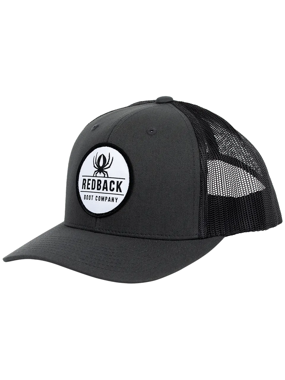 Redback Retro Trucker cappello snapback charcoal regolabile