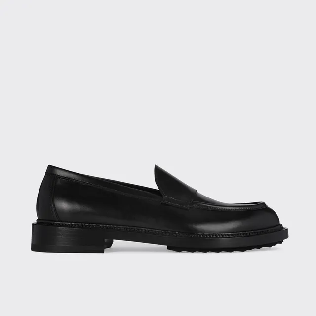 Pierre Hardy John loafer uomo pelle nera platform 30 mm