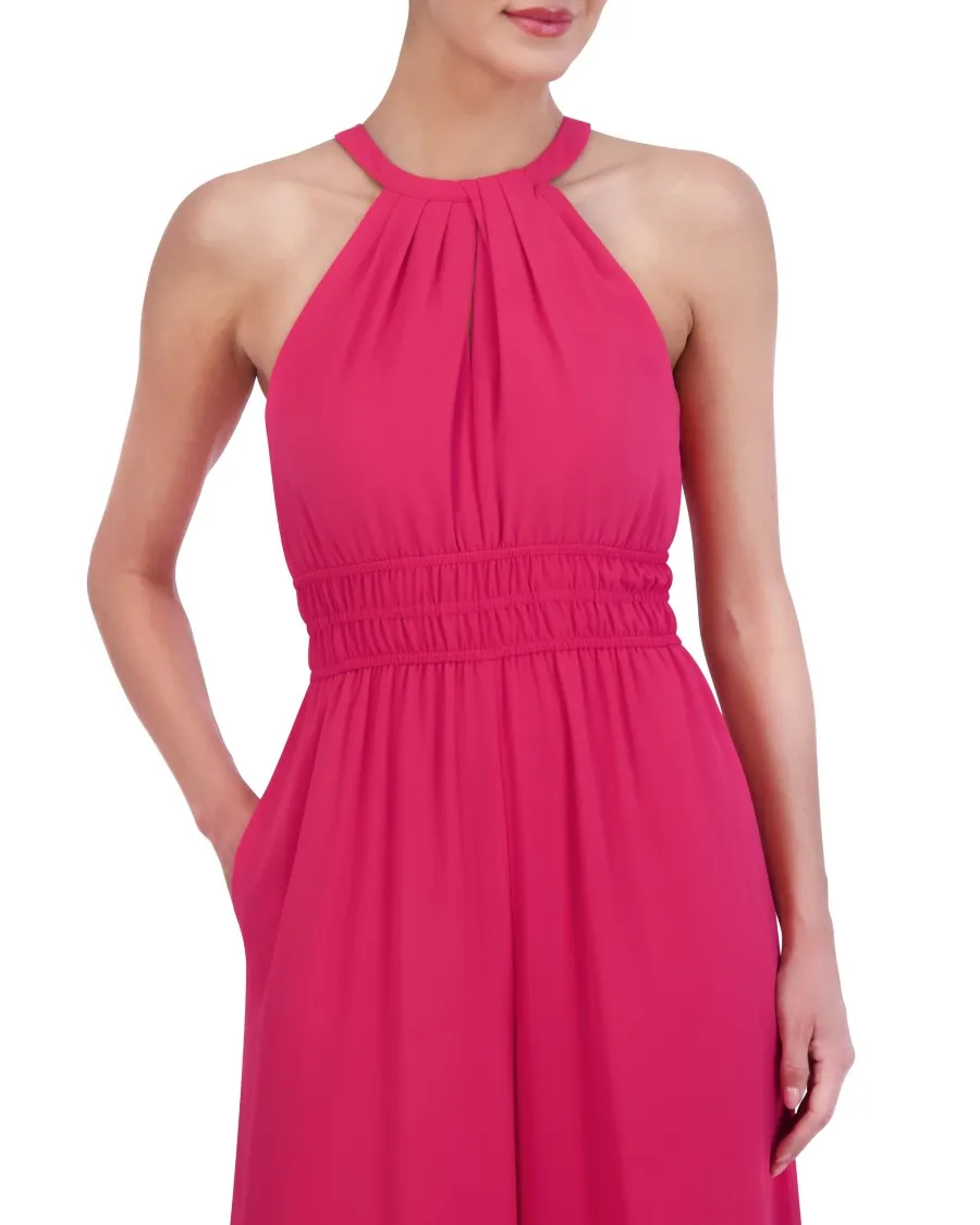 Vince Camuto tuta petite chiffon ruches scollo americano