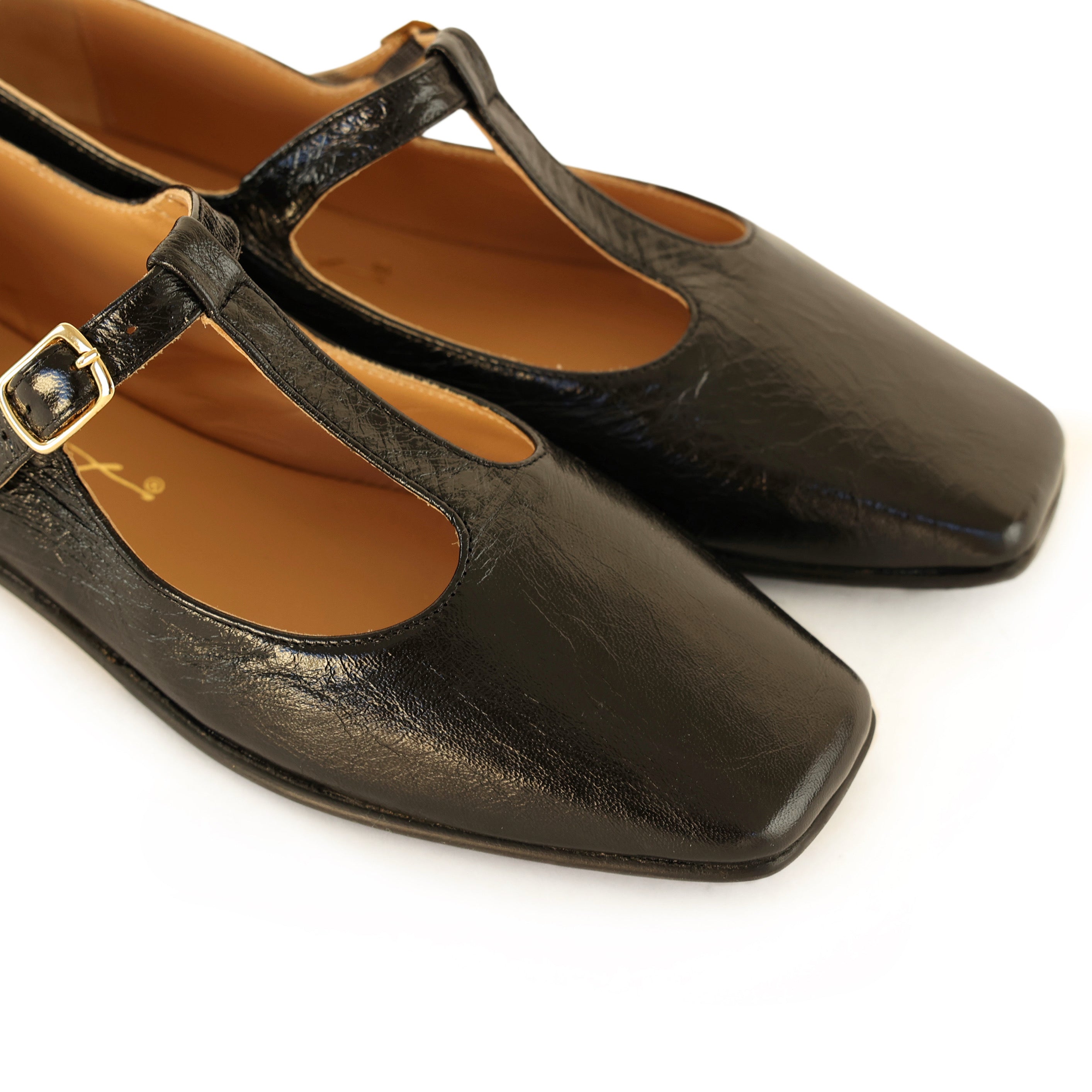 Ton Goût Paris Blue ballerina donna 36 blu nappa laminata