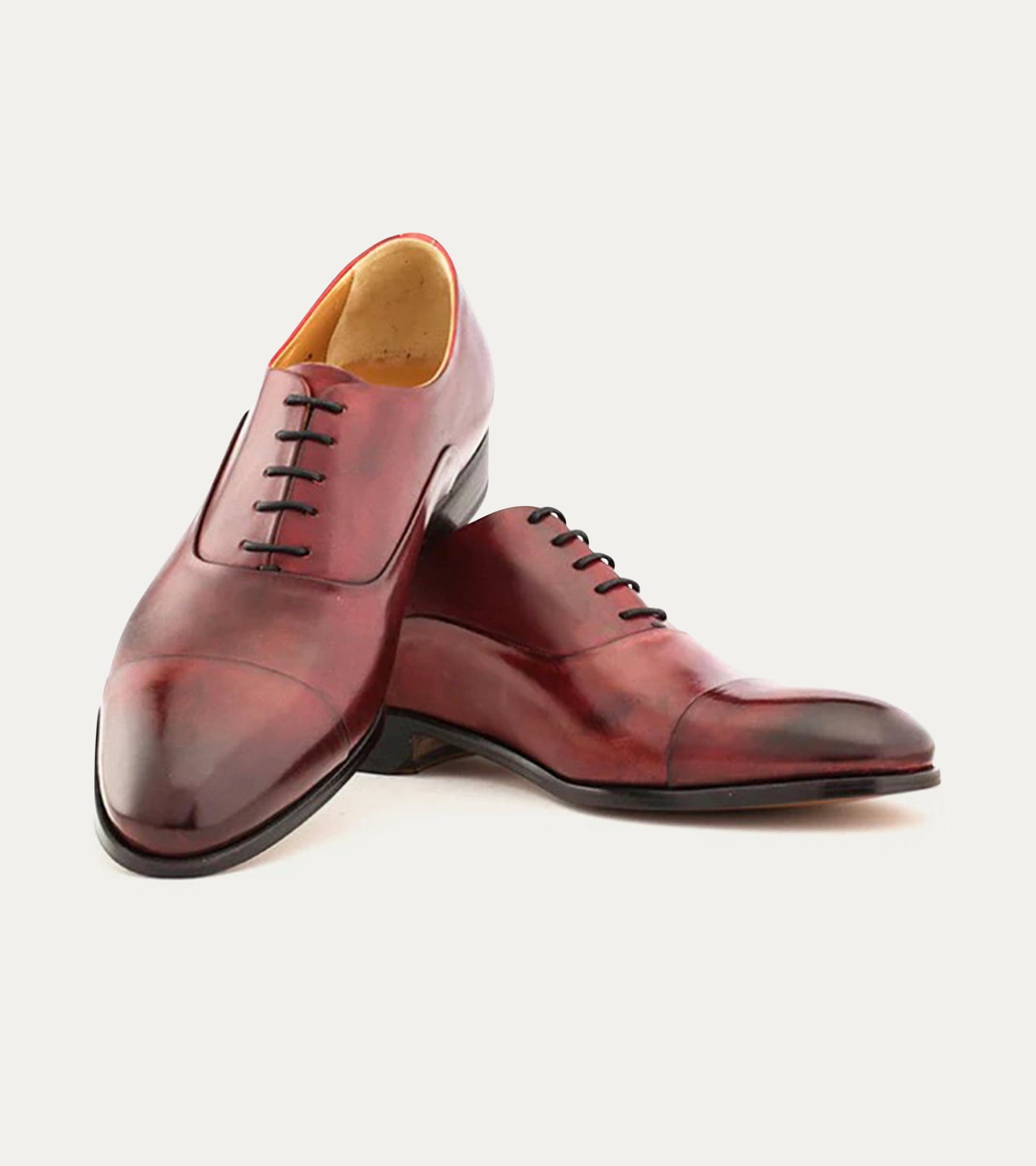 Ace Marks Griffin oxford uomo diablo bordeaux pelle