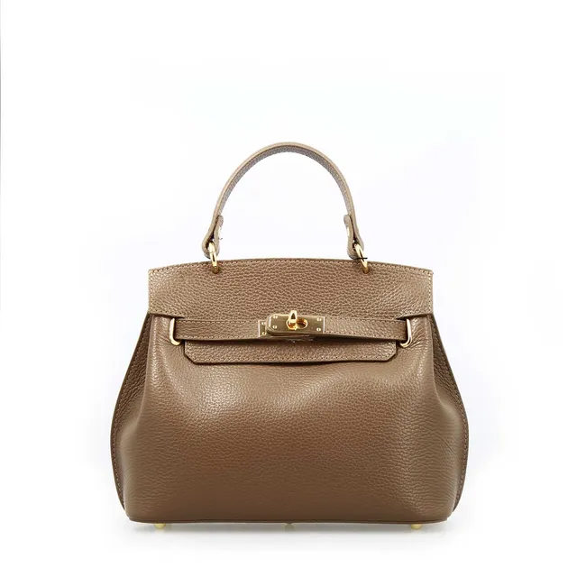 Leonardo Shoes Ninfea borsa donna pelle marrone tracolla