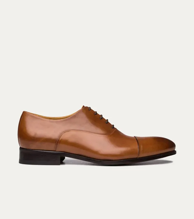 Ace Marks Griffin oxford uomo siena marrone pelle