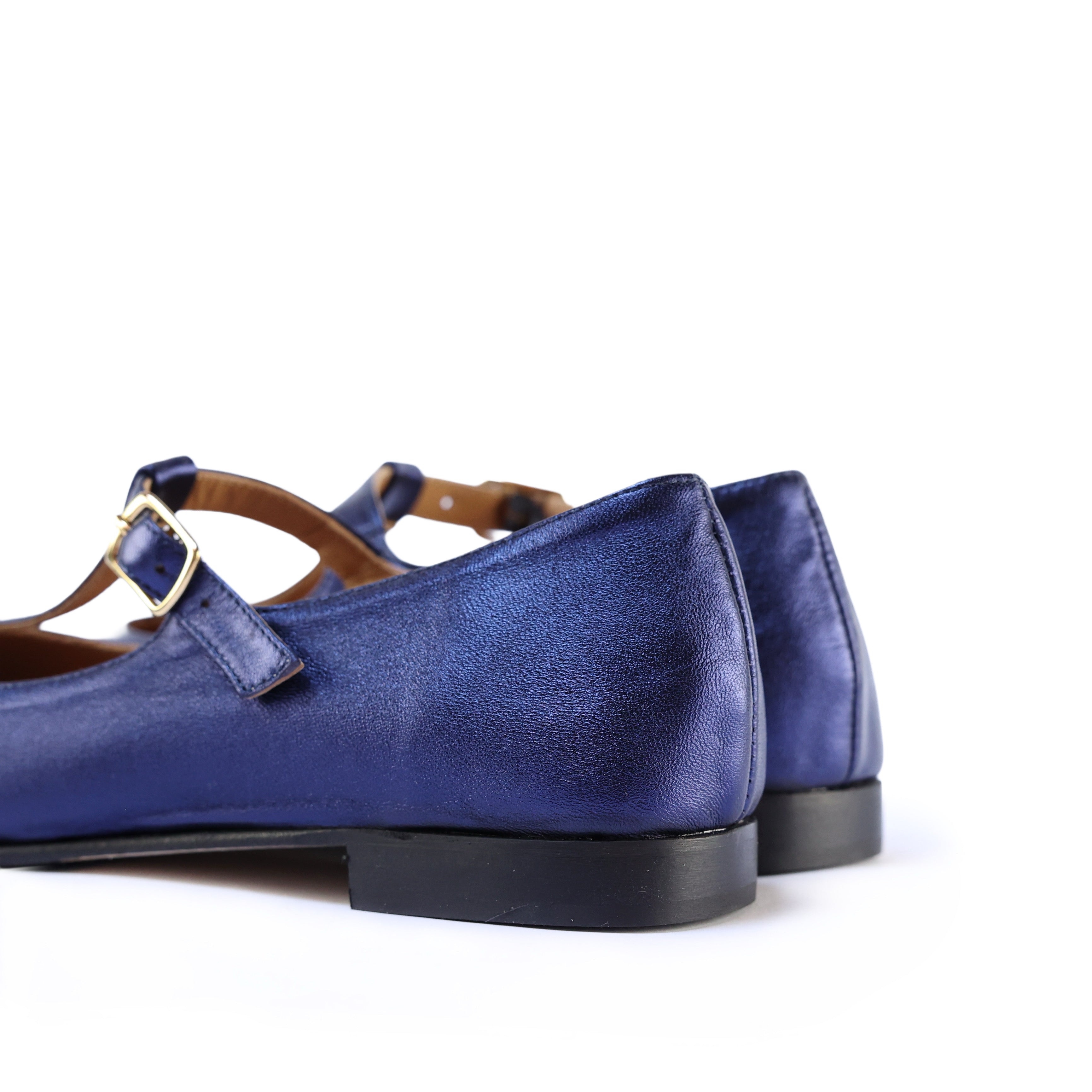 Ton Goût Paris ballerine donna blu midnight nappa