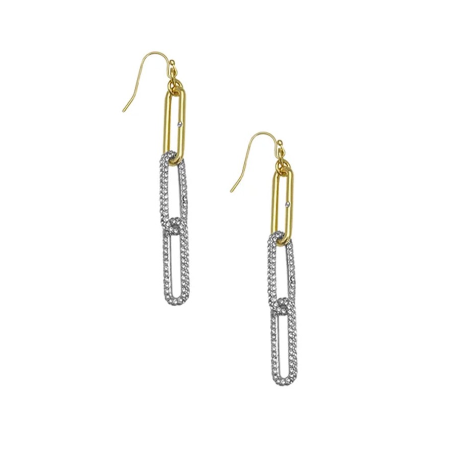 Vince Camuto orecchini pendenti bicolore cristallo