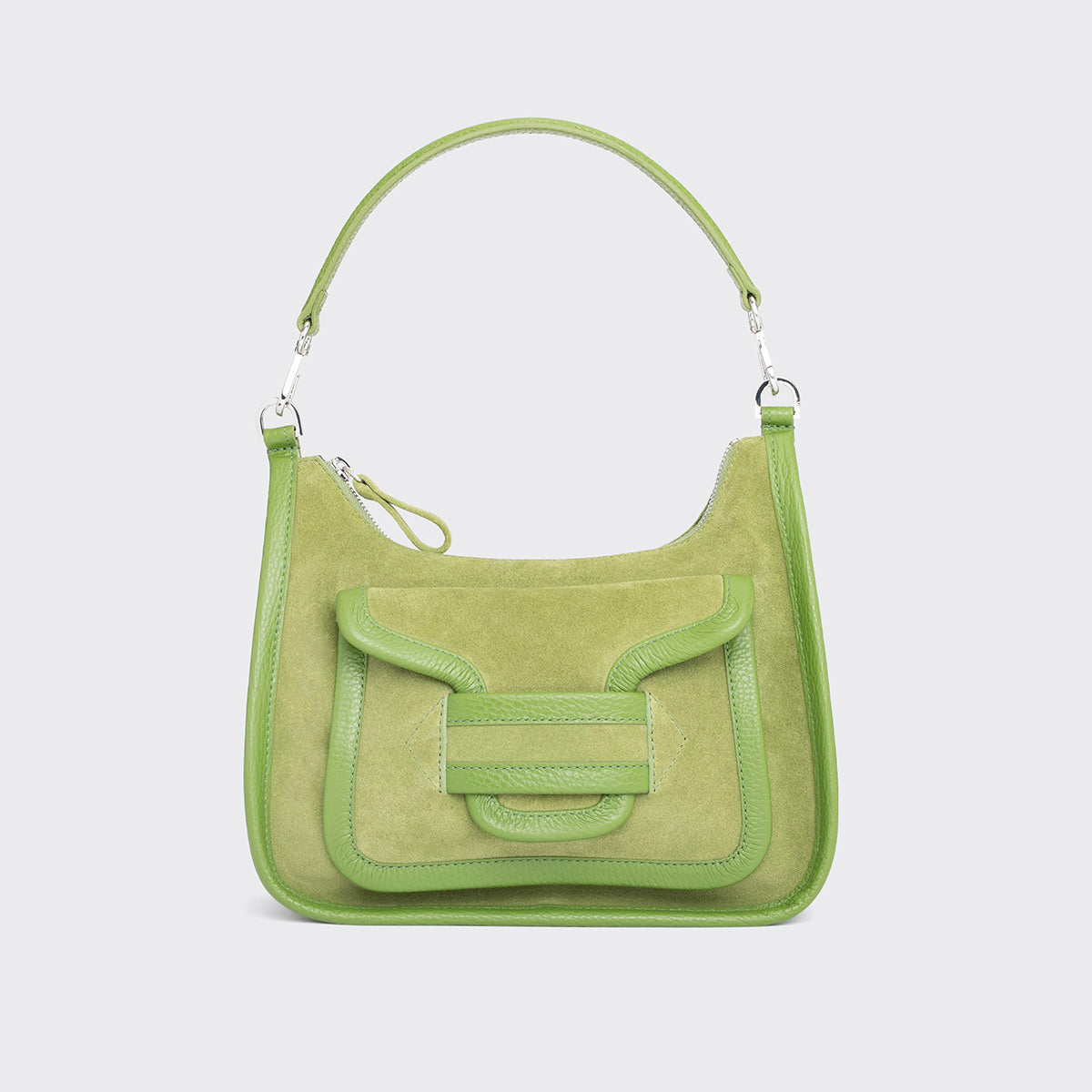 Pierre Hardy Alpha Day borsa a spalla pelle verde TU