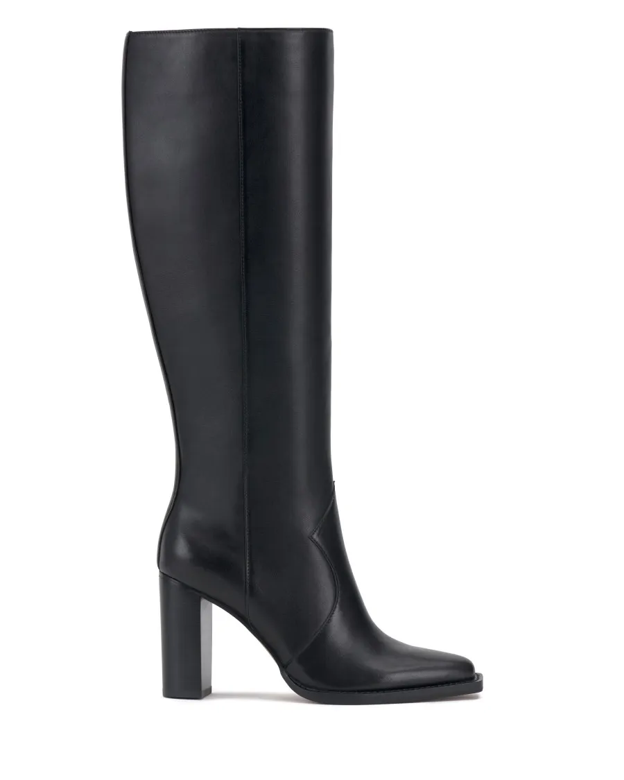 Vince Camuto Lecheya Stivale Largo in Pelle Tacco a Blocco