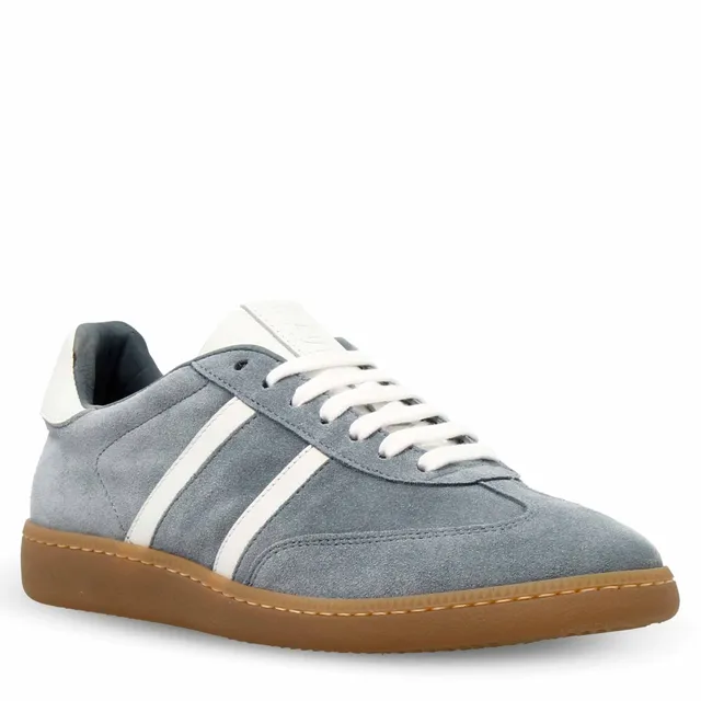 Leonardo Shoes Bizantina C Celeste Sneaker Donna Pelle