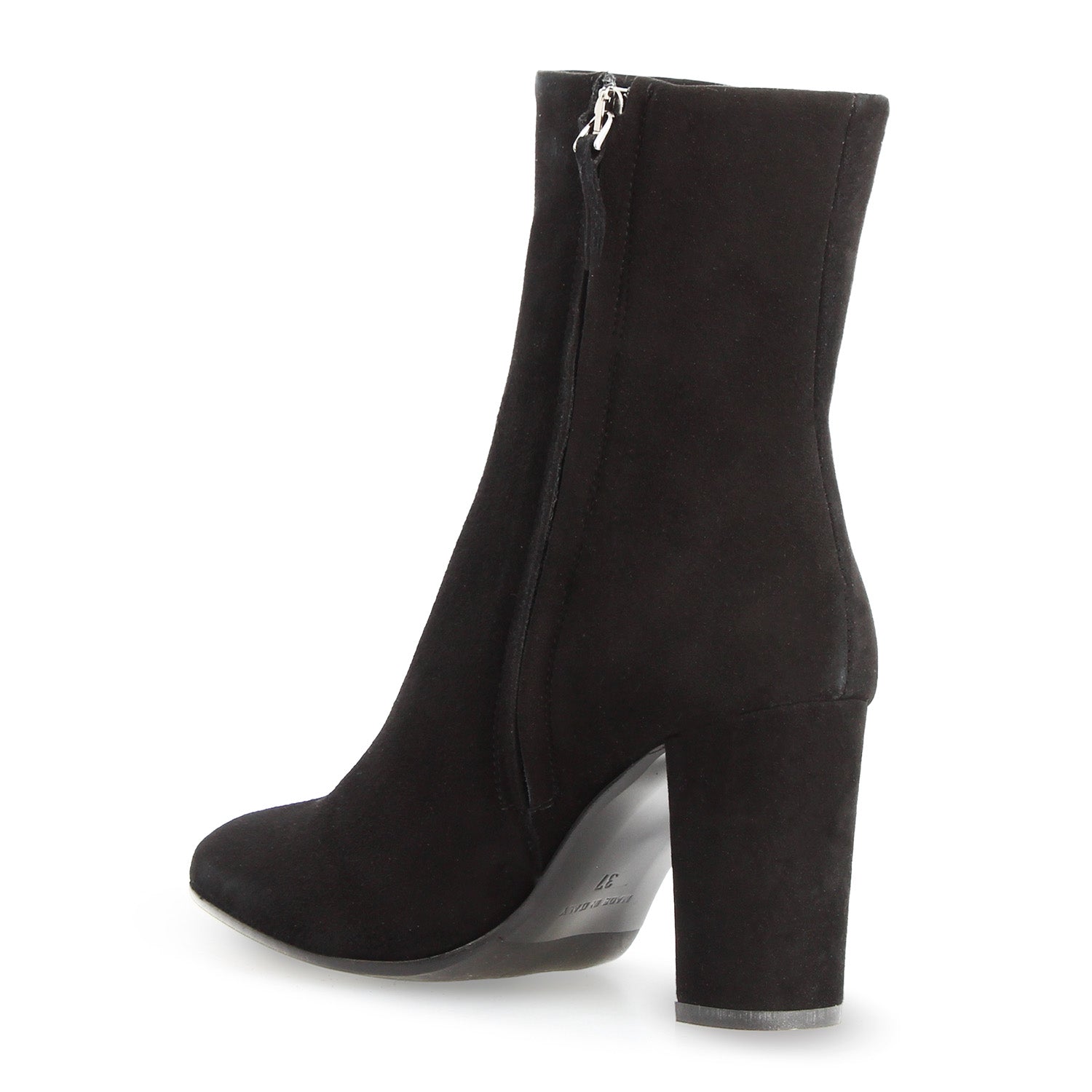 Leonardo Shoes Vesper C stivaletti camoscio nero tacco 8cm