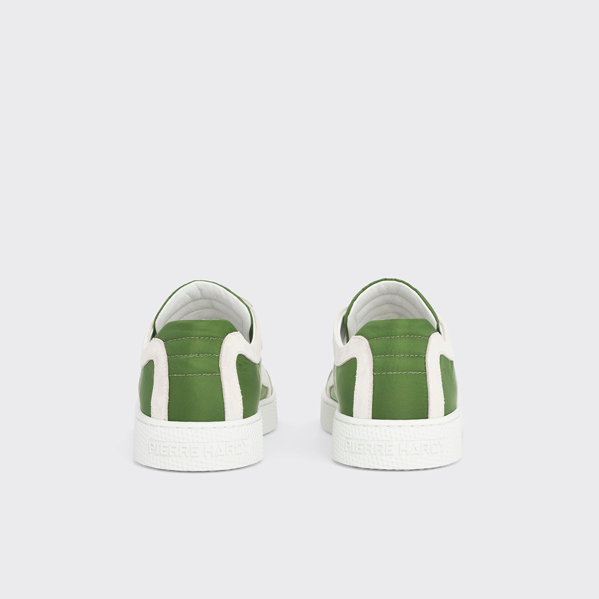 Pierre Hardy Alpha sneakers donna verdi pelle suola bianca