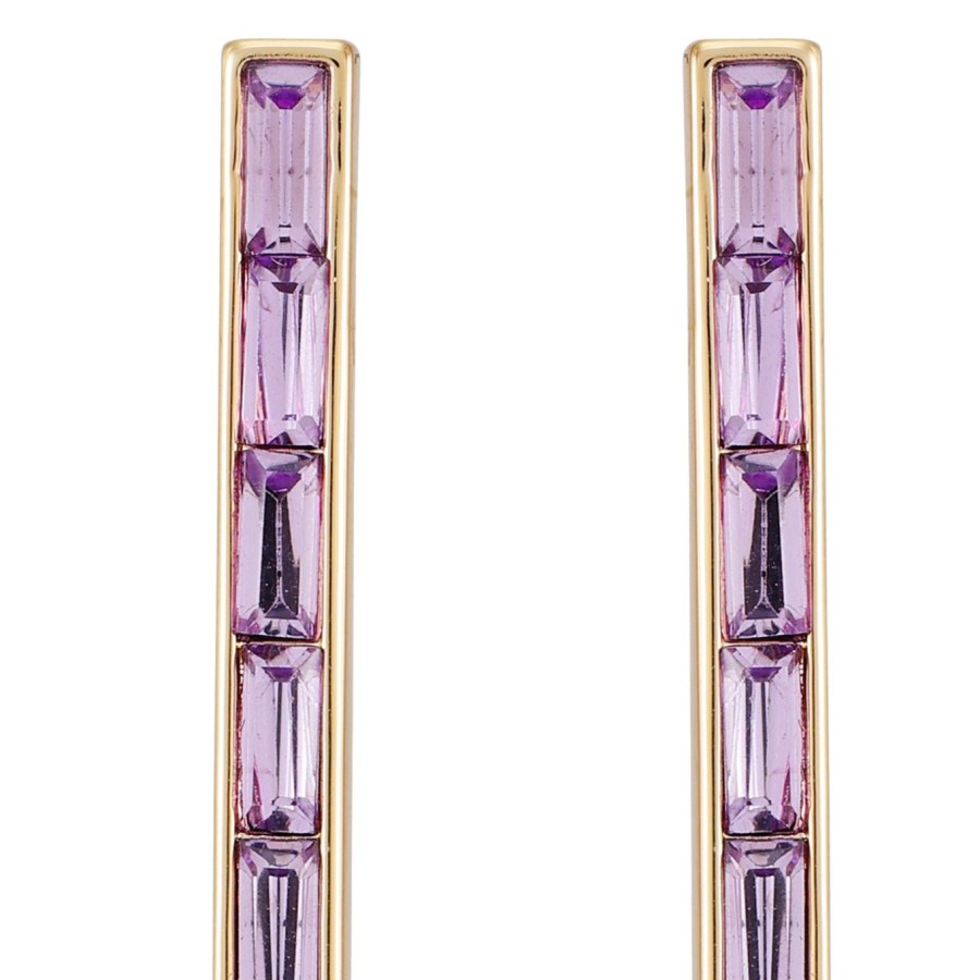 Vince Camuto orecchini pendenti donna pietra viola oro
