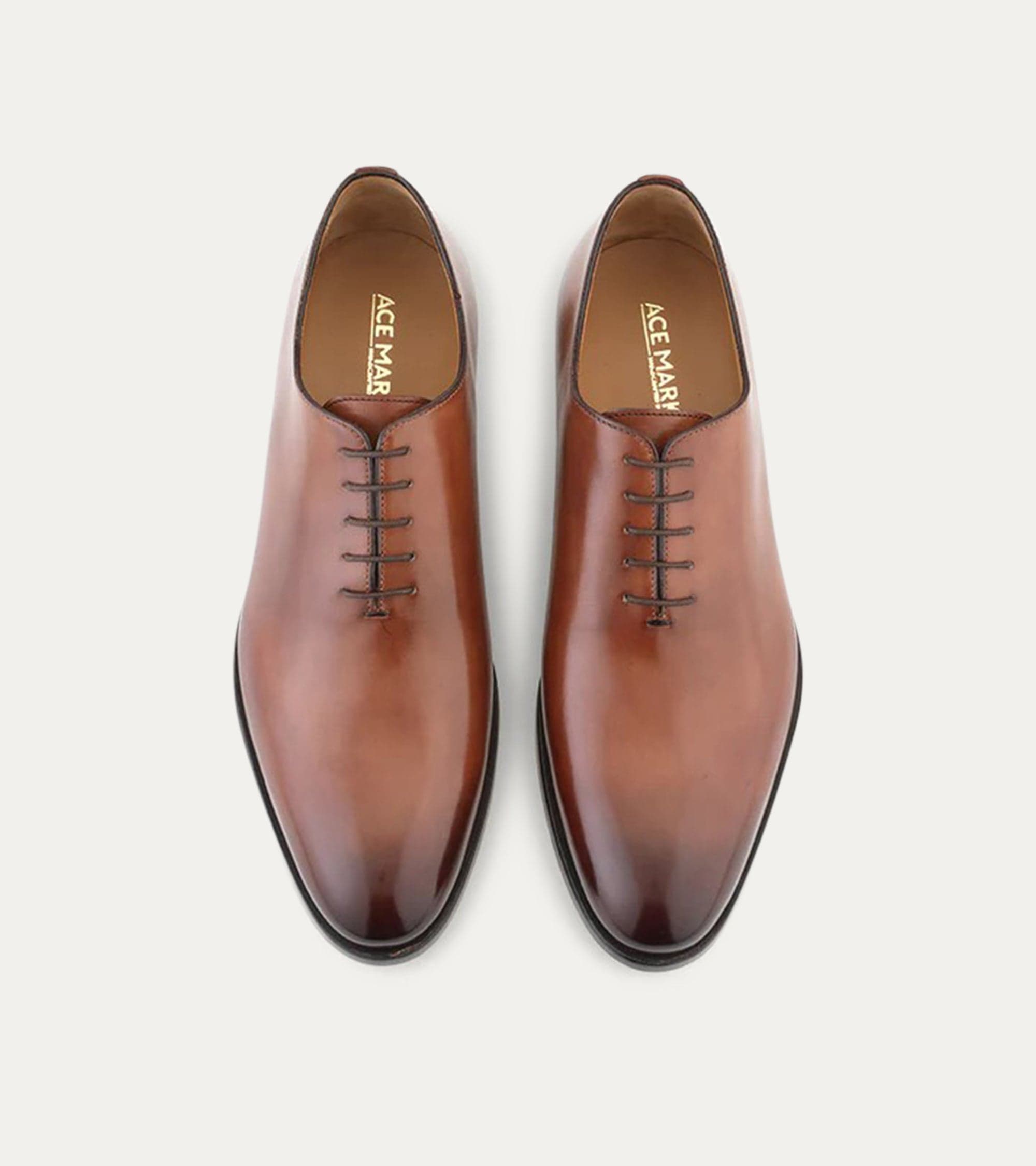 Ace Marks Carlo Wholecut Scarpe Oxford Cuoio Pelle